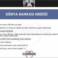 D�nya Bankas�, T�rk Eximbank �le El S�k��t�